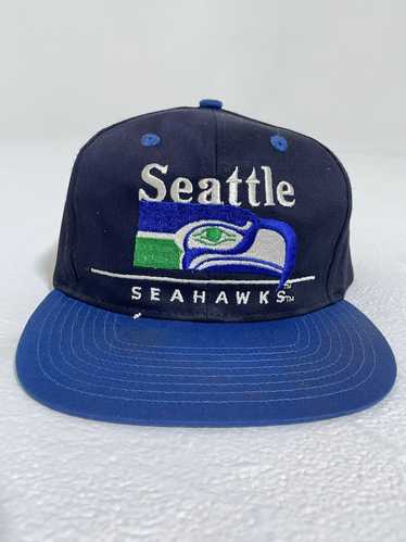Vintage 1990's Black/Blue Seattle Seahawks Snapbac
