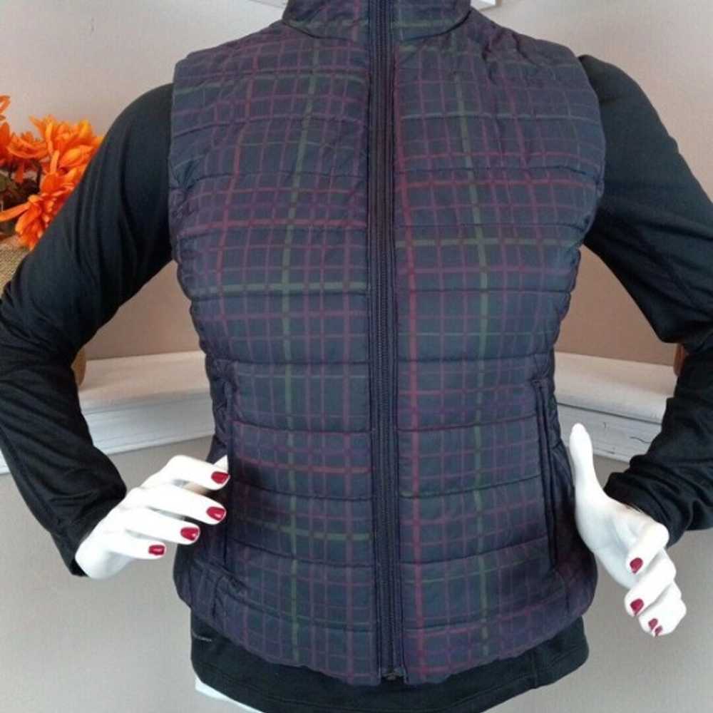 Vest Ann Taylor Loft Womens Patterned Purple Quil… - image 1