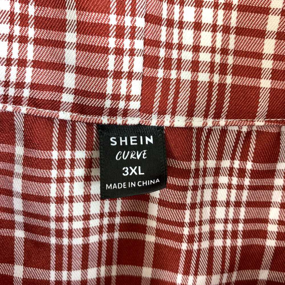 Shein Shein Curve Tie Neck Button-Up Shirt Women'… - image 3