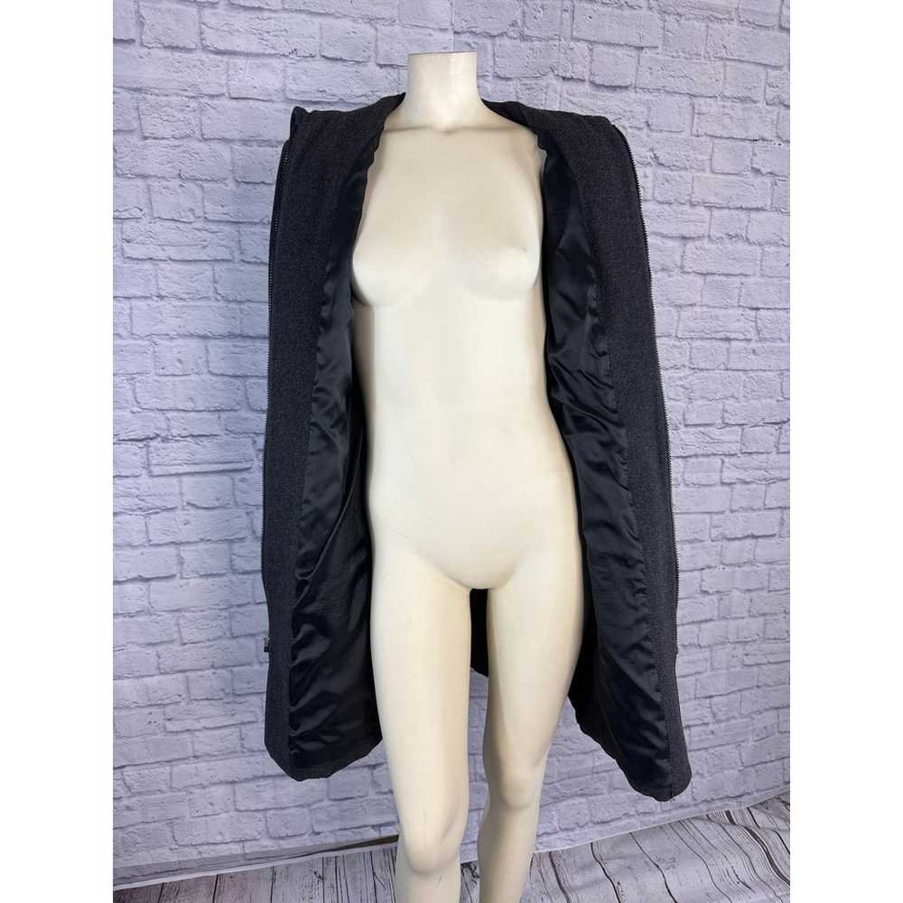 Vintage Donnybrook Y2K Hooded Charcoal Gray Coat … - image 10