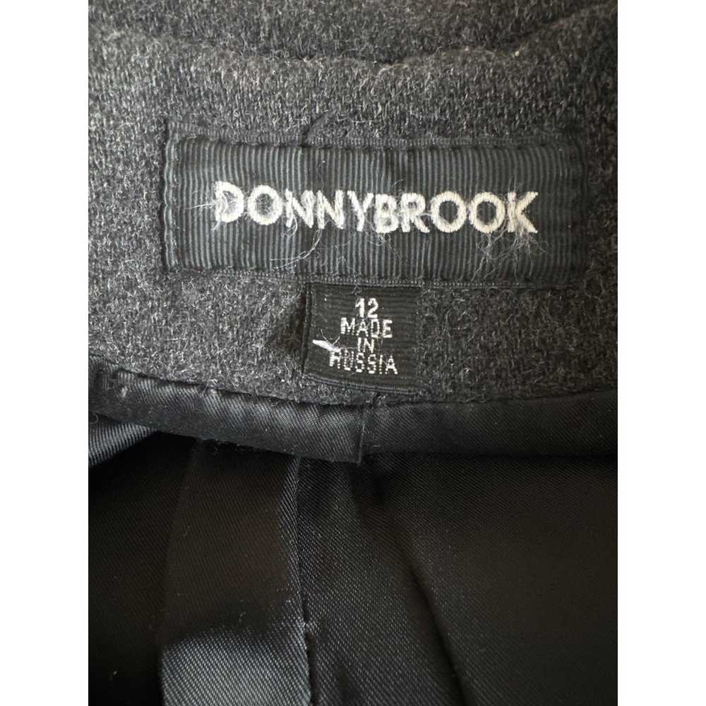 Vintage Donnybrook Y2K Hooded Charcoal Gray Coat … - image 11