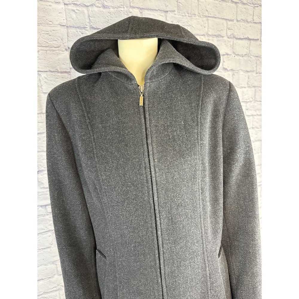 Vintage Donnybrook Y2K Hooded Charcoal Gray Coat … - image 2