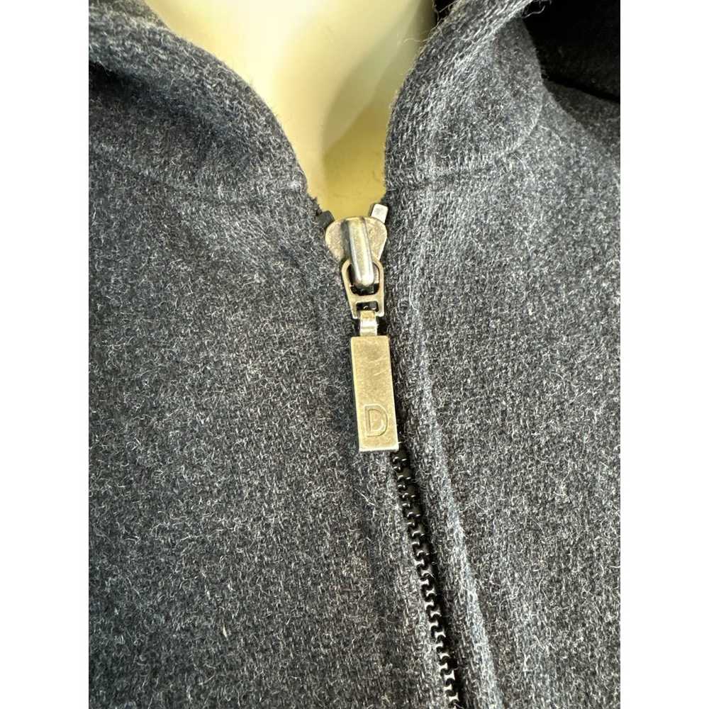 Vintage Donnybrook Y2K Hooded Charcoal Gray Coat … - image 3
