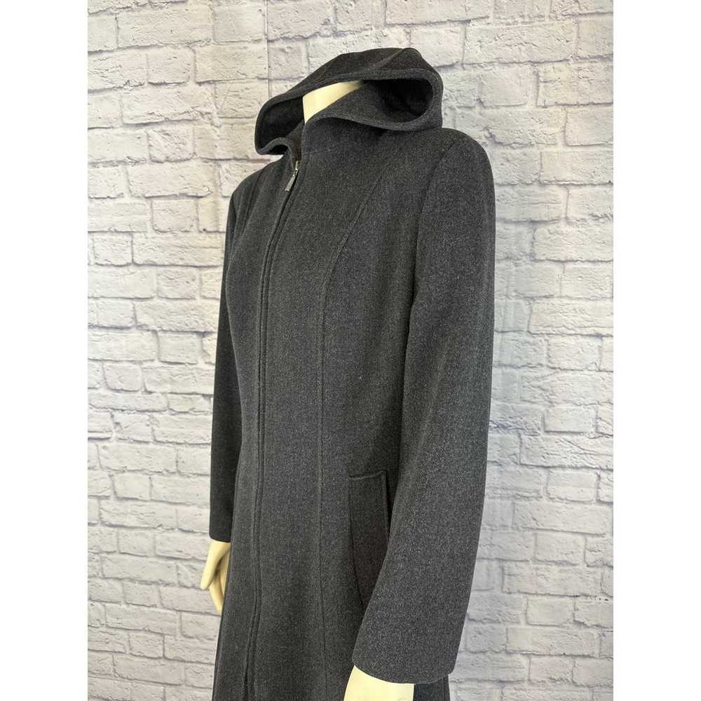 Vintage Donnybrook Y2K Hooded Charcoal Gray Coat … - image 6