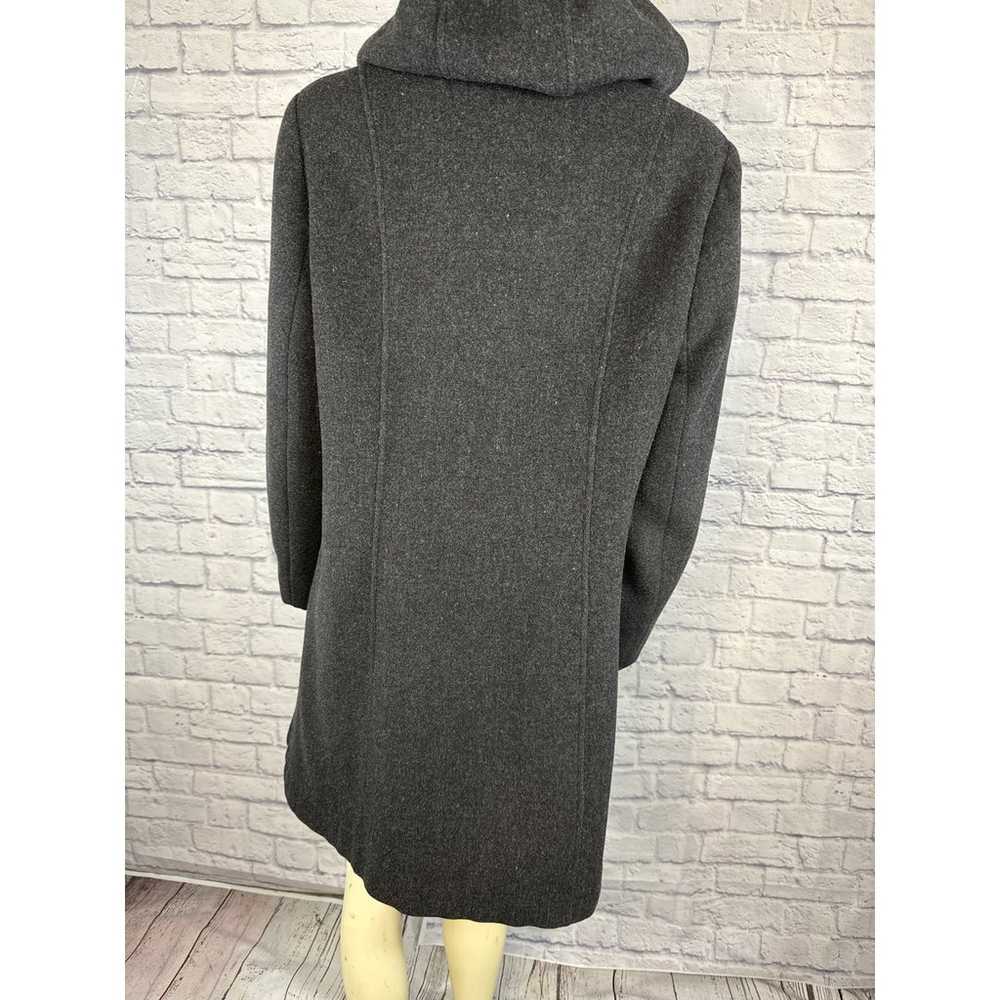 Vintage Donnybrook Y2K Hooded Charcoal Gray Coat … - image 9