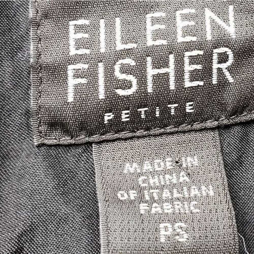 Eileen Fisher Black Crinkle Lightweight Blazer w/… - image 8