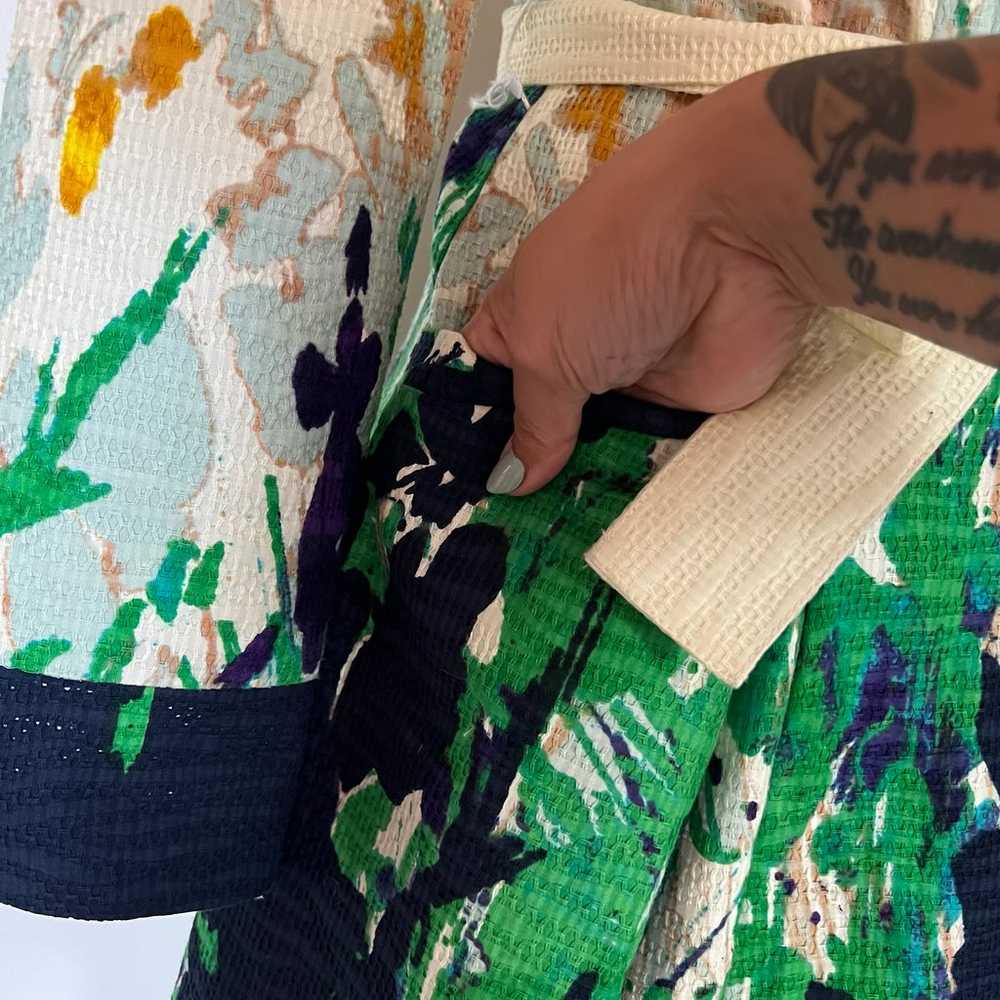 Samuel Dong | Painted Floral Trench Coat - image 5