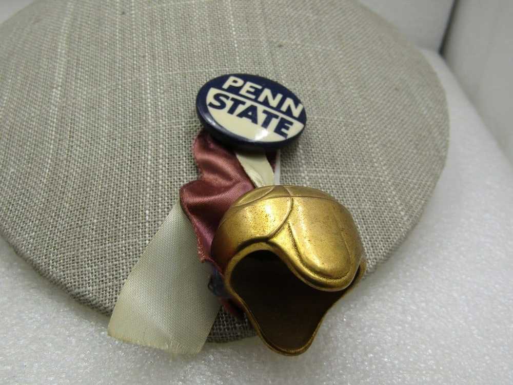 Vintage Penn State Ribboned & Helmet Football Bad… - image 3