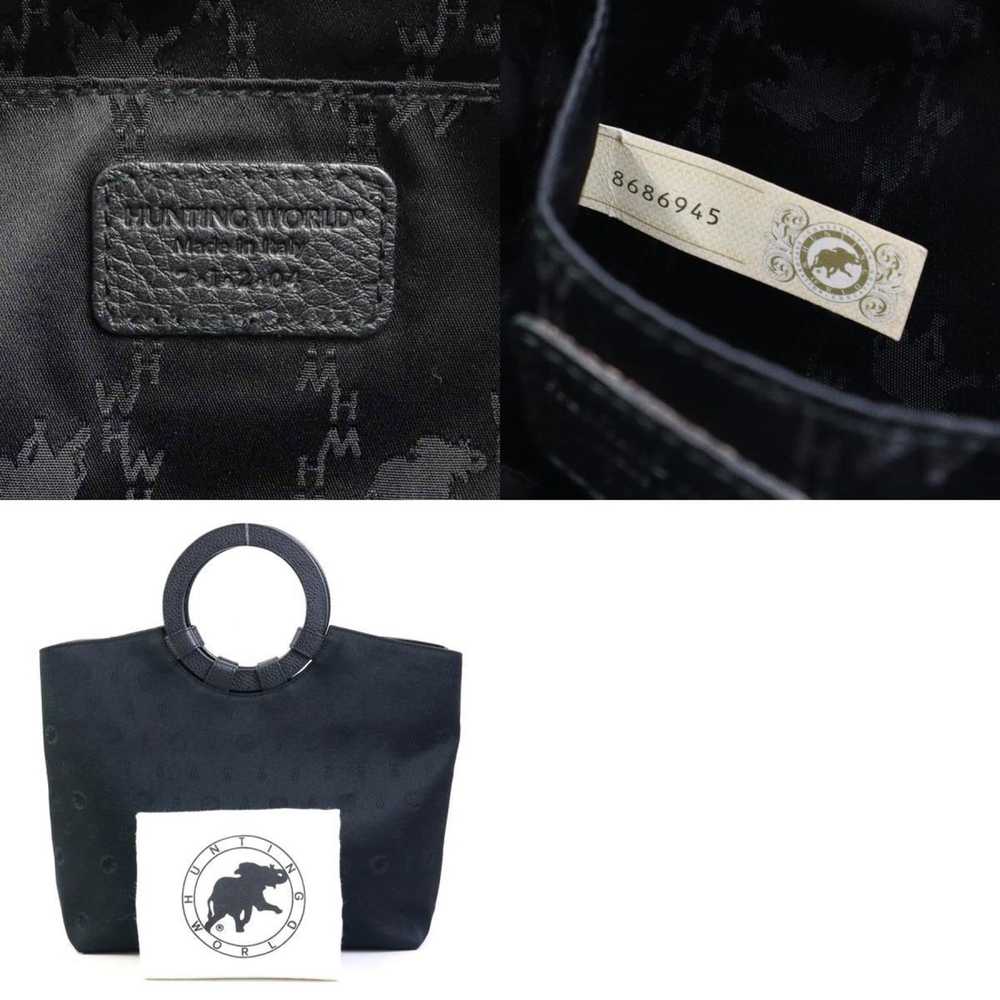 Other HUNTING WORLD Handbag Canvas Black Women's … - image 5