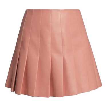 Alice & Olivia Leather mini skirt