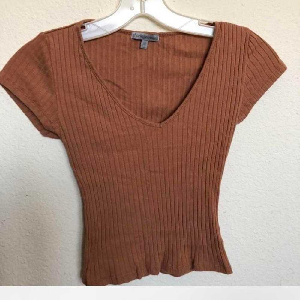 Other Charlotte Russe Burnt Orange Cropped Tee | … - image 1