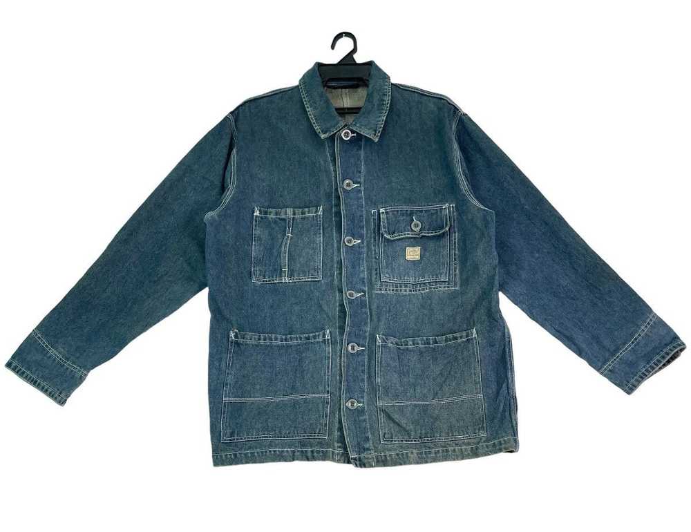 DKNY × Vintage Vtg 90s rare DKNY denim chore work… - image 1