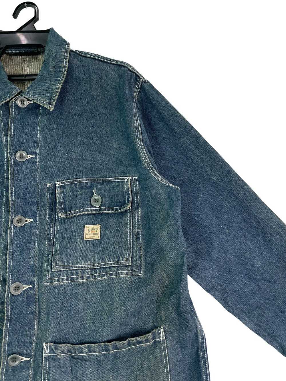 DKNY × Vintage Vtg 90s rare DKNY denim chore work… - image 2