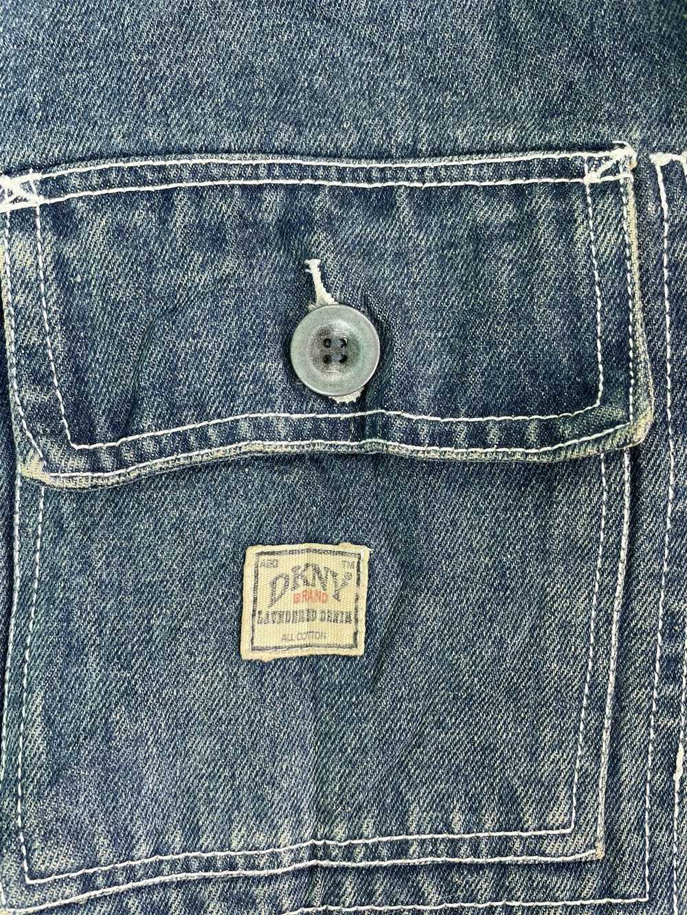 DKNY × Vintage Vtg 90s rare DKNY denim chore work… - image 3