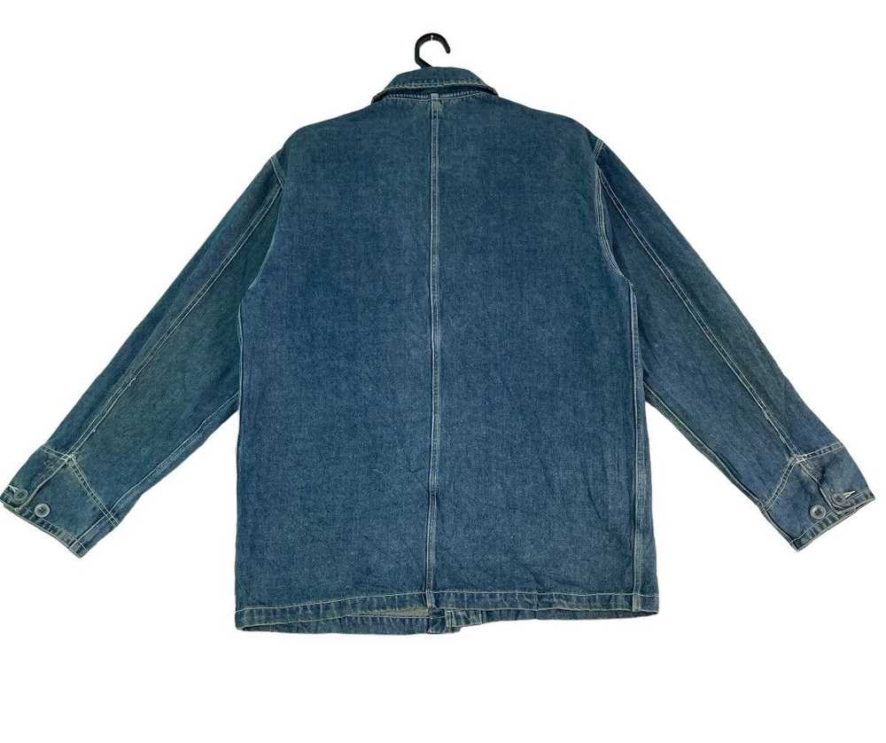 DKNY × Vintage Vtg 90s rare DKNY denim chore work… - image 5