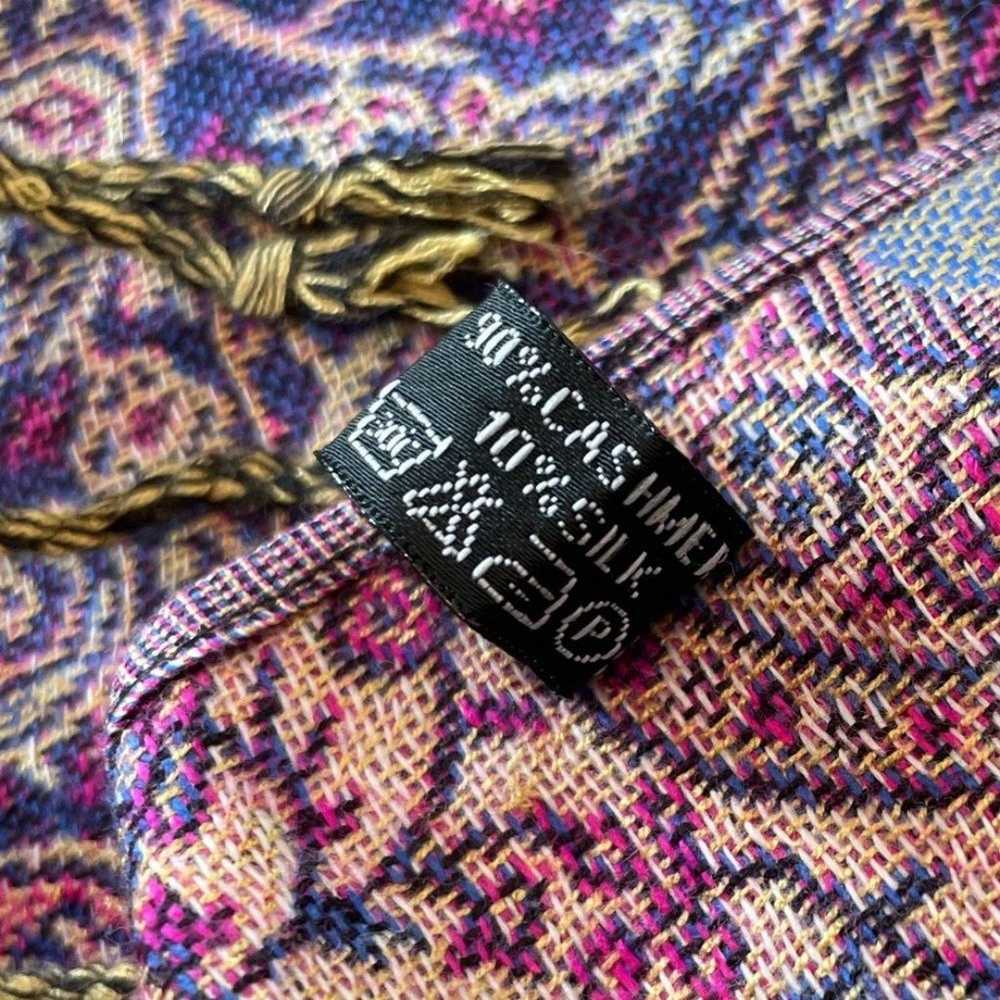 Cashmere & Silk Vintage Paisley Design Women's So… - image 8