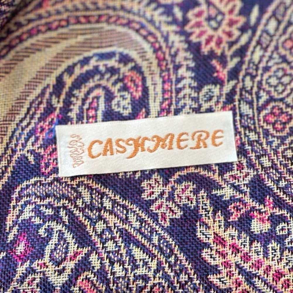 Cashmere & Silk Vintage Paisley Design Women's So… - image 9