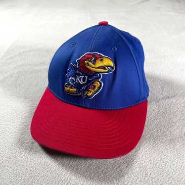 Vintage Kansas J Hawks Hat Adult Blue Adjustable … - image 1