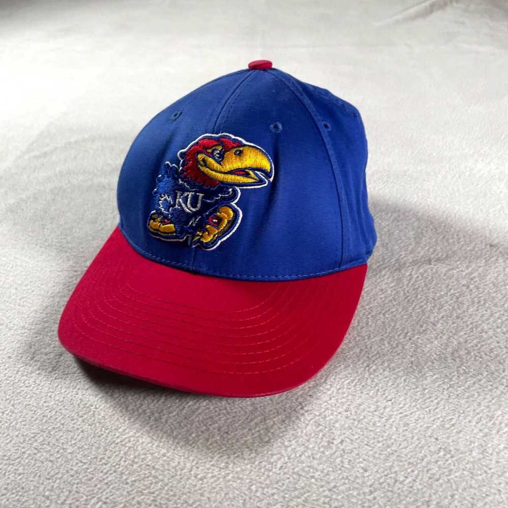 Vintage Kansas J Hawks Hat Adult Blue Adjustable … - image 2