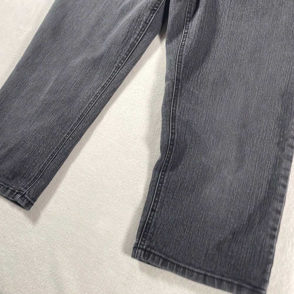 Vintage Chicos Capri Jeans Womens 2 Large Black D… - image 3