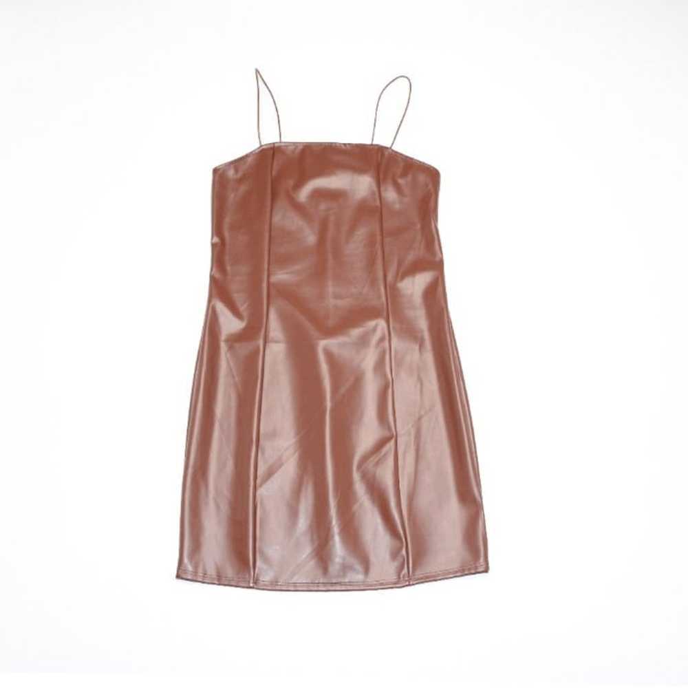 Rue21 Faux Leather Spaghetti Strap Mini Dress - image 1