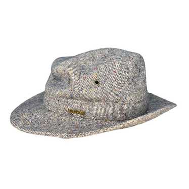 Vintage Stetson Tweed Fedora Hat Men’s Medium Gray