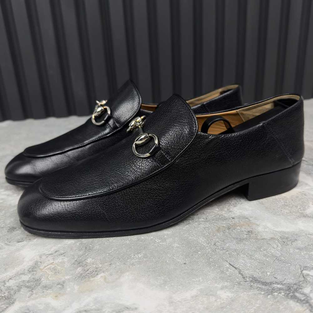 Gucci Horsebit Collapsible Heel Loafers Leather - image 1