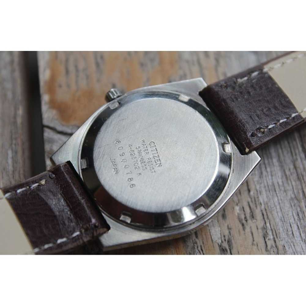 Vintage 1971 Citizen Automatic Mens Silver Watch … - image 5