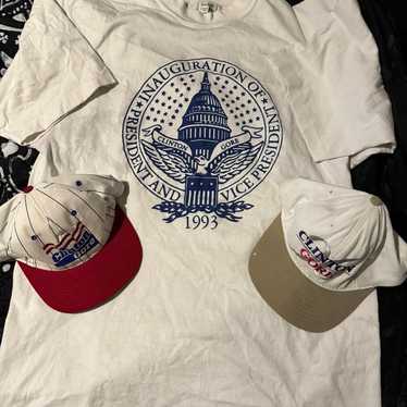 Bill Clinton Al Gore Shirt Hat Lot