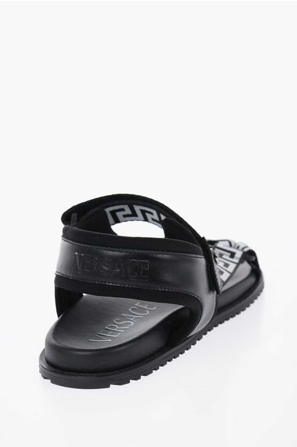 Versace og1mm0524 Fabric Print Sandals in Black - image 3