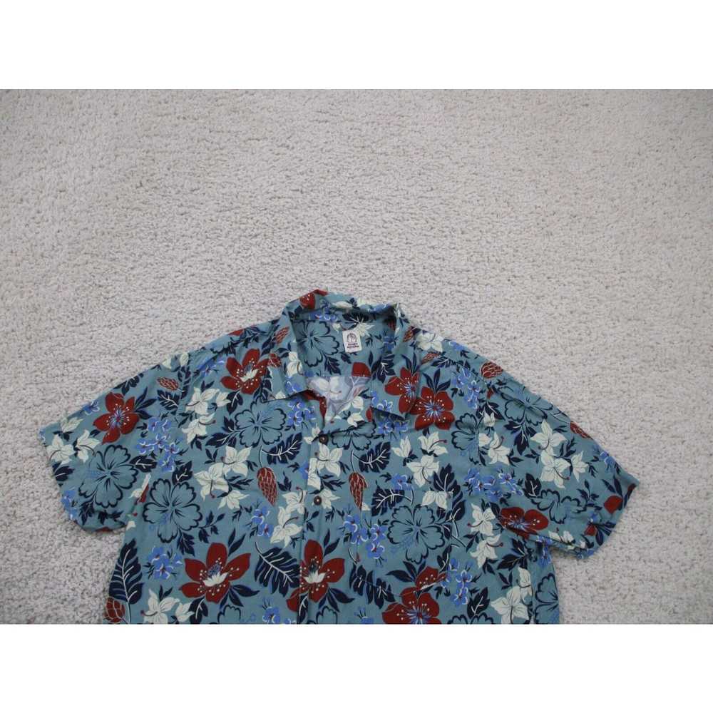 Alohas Hiroshi Kato Shirt Mens Extra Large Blue W… - image 2