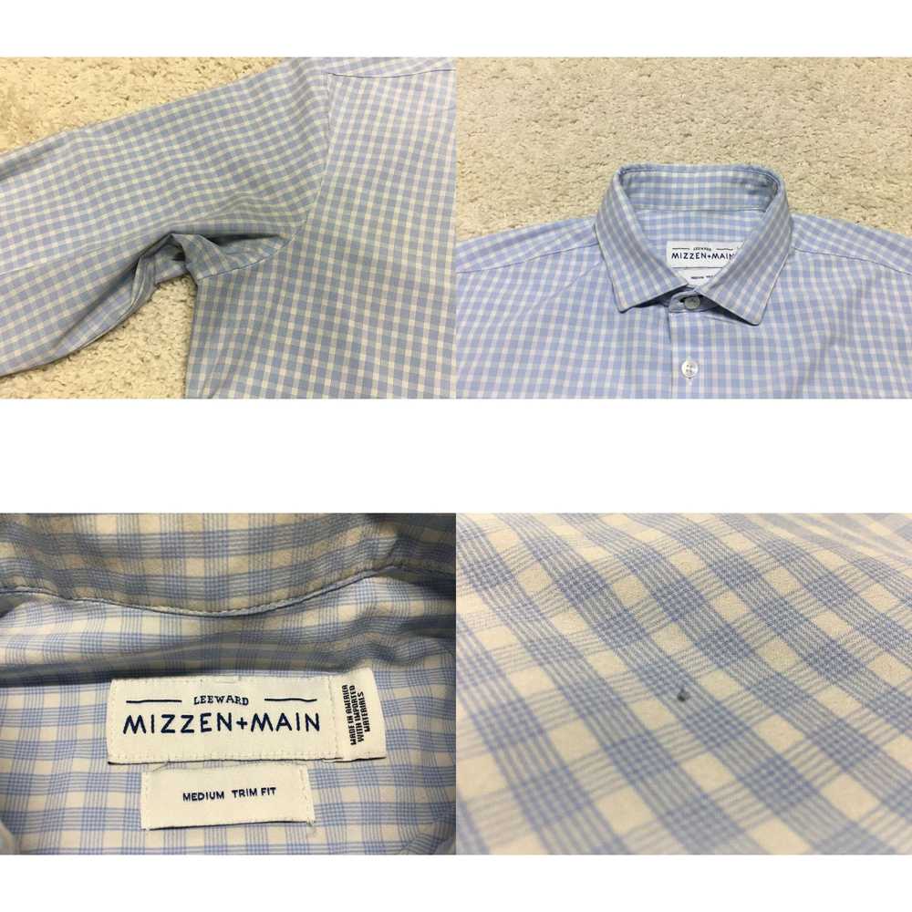 Mizzen+Main Mizzen Main Shirt Mens Medium Blue Pr… - image 4