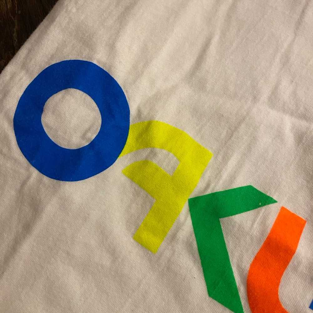 Vintage 1990s Oakley Colorful Spellout Shirt - image 7