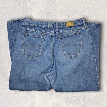 Vintage Light Wash Made in USA Lee Jeans Loose Fit
