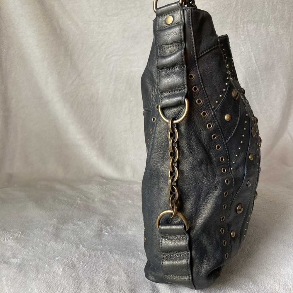 Betsey Johnson vintage studded leather bag - image 3