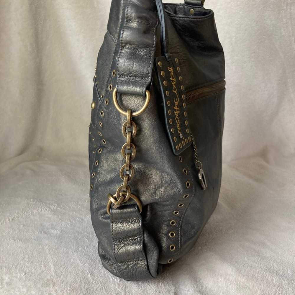 Betsey Johnson vintage studded leather bag - image 4