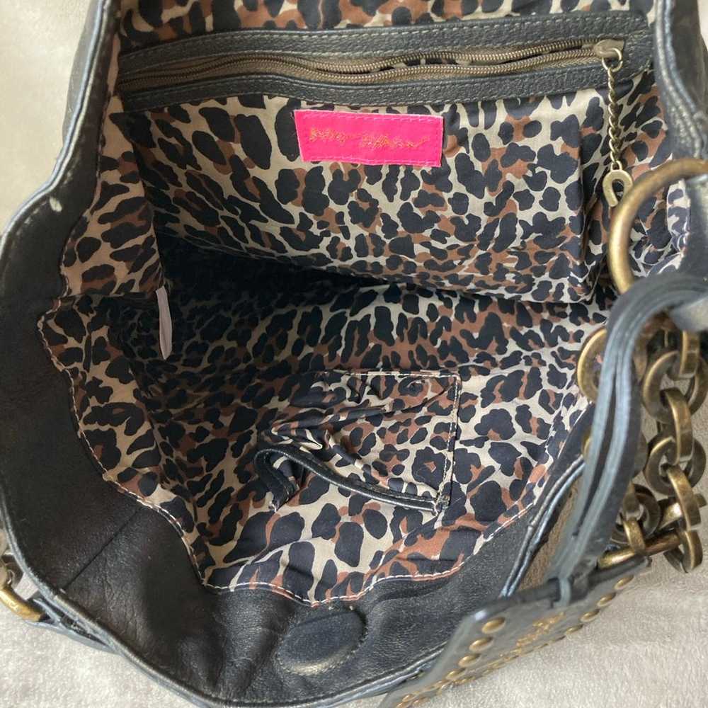 Betsey Johnson vintage studded leather bag - image 9