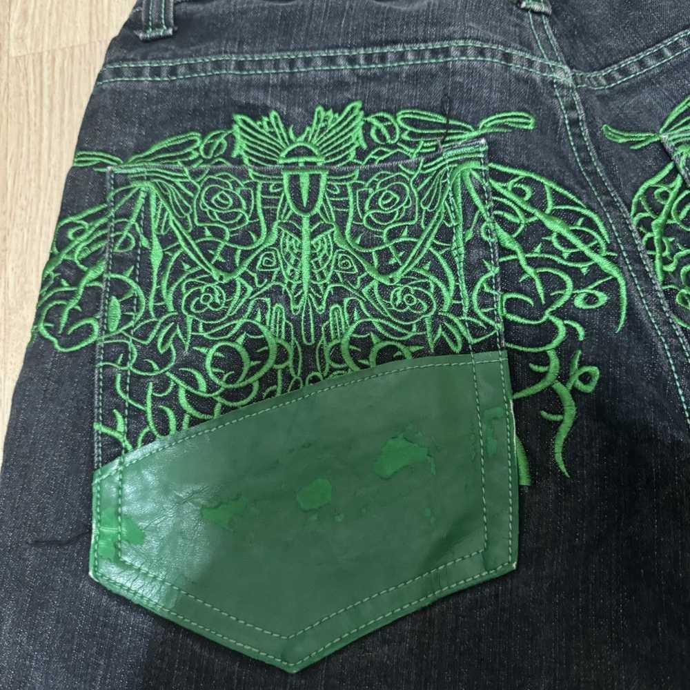 Japanese Brand M2 Jeans Embroidery Shorts - image 6