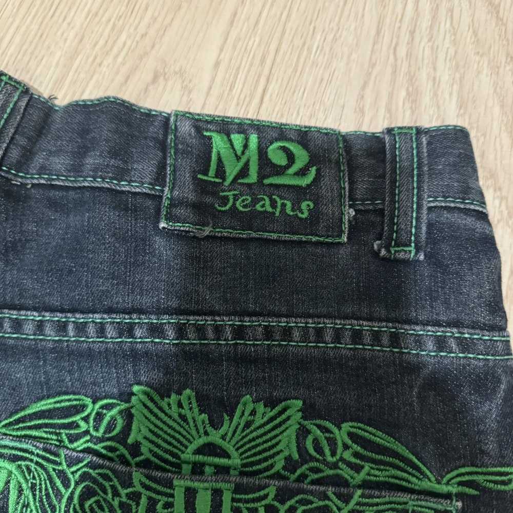 Japanese Brand M2 Jeans Embroidery Shorts - image 7