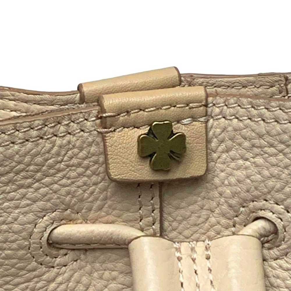 Lucky Brand Dori Cream Pebbled Leather Drawstring… - image 6
