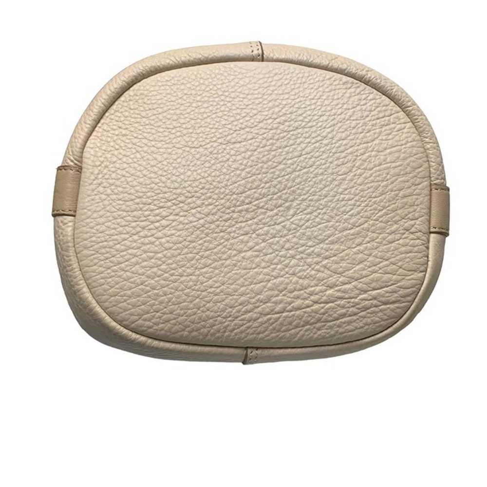 Lucky Brand Dori Cream Pebbled Leather Drawstring… - image 9
