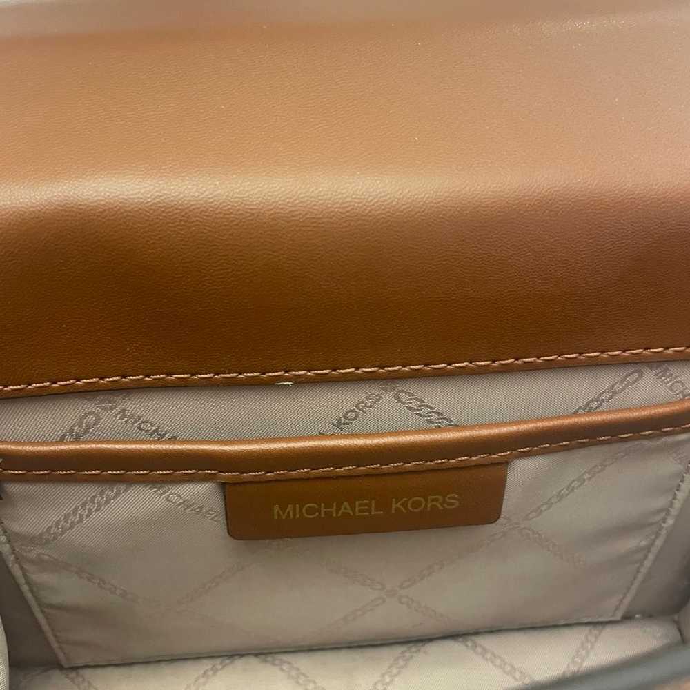 Michael Kors Croc Embellished Leather Shoulder Bag - image 5