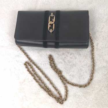 Authentic Furla sirena chain wallet black bi fold