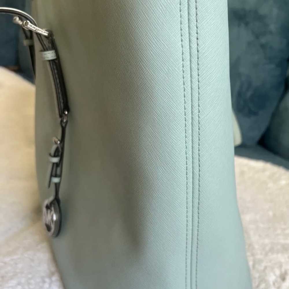 Michael Kors Jet Set Tote Bag Mint Green Blue Pur… - image 6