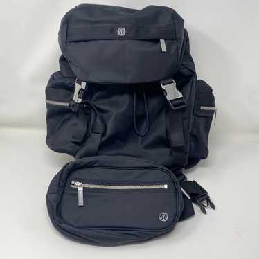 lululemon black wunderlust backpack Mini14L+belt b