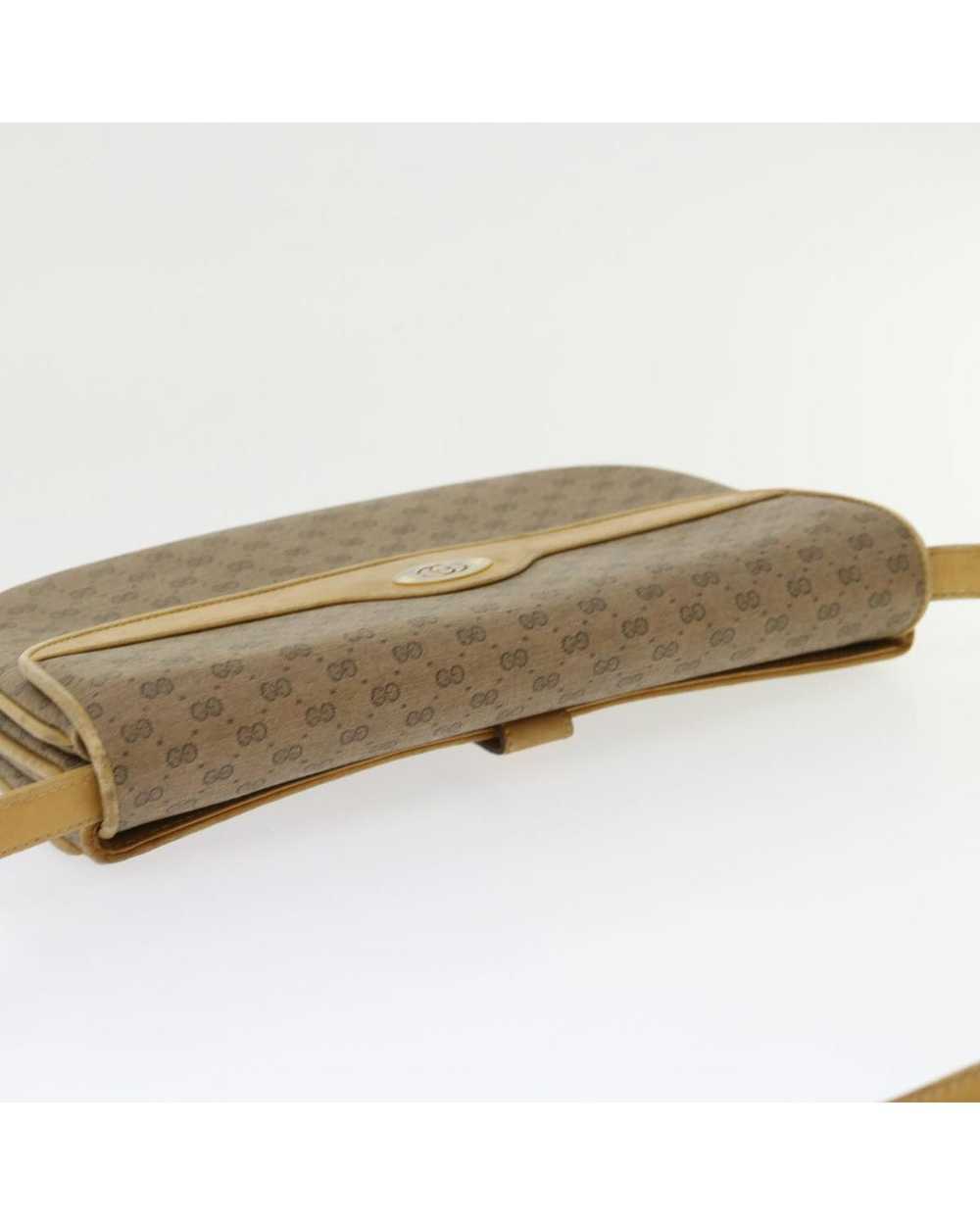 Gucci Luxury Gucci Beige Canvas Shoulder Bag - image 7
