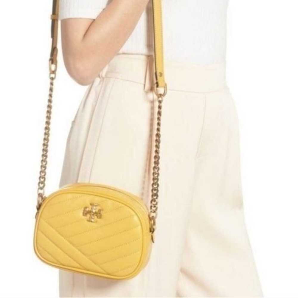 TORY BURCH YELLOW QUILTED LEATHER KIRA CROSSBODY … - image 3