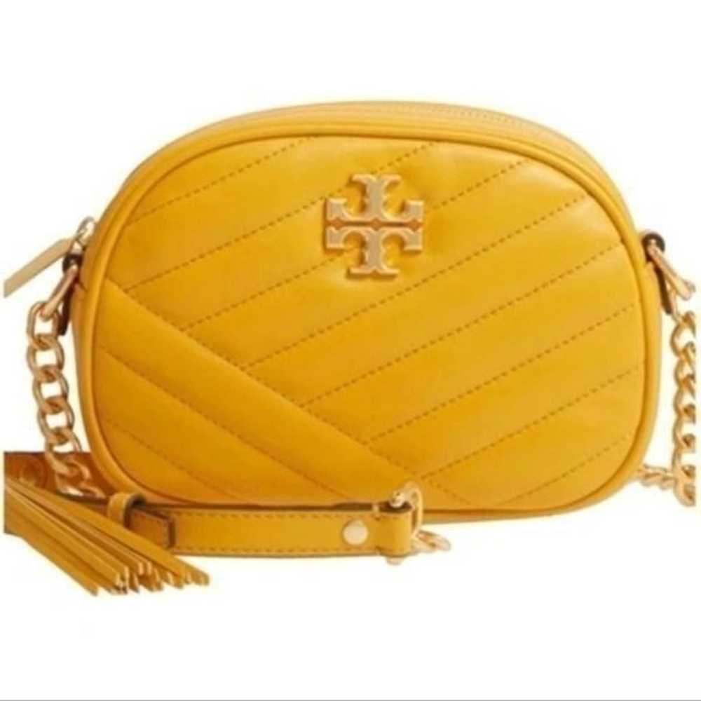 TORY BURCH YELLOW QUILTED LEATHER KIRA CROSSBODY … - image 5