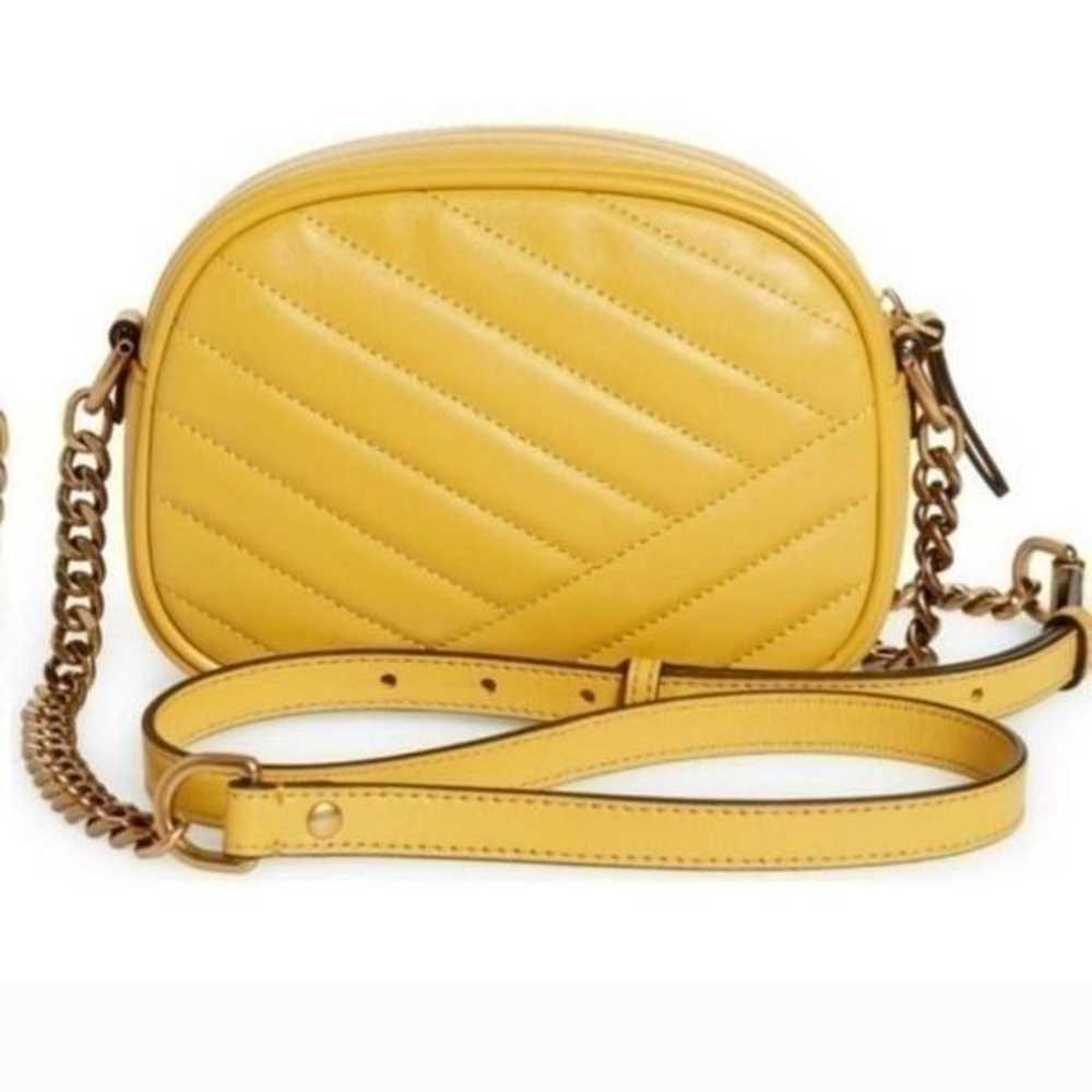 TORY BURCH YELLOW QUILTED LEATHER KIRA CROSSBODY … - image 6