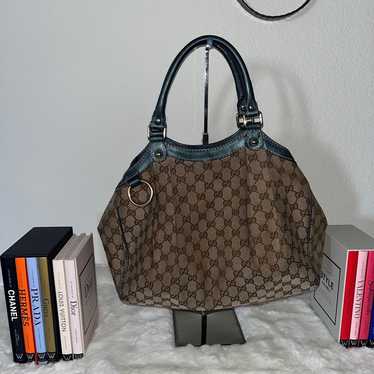 Gucci Sukey Medium GG Canvas Top Handle Bag
